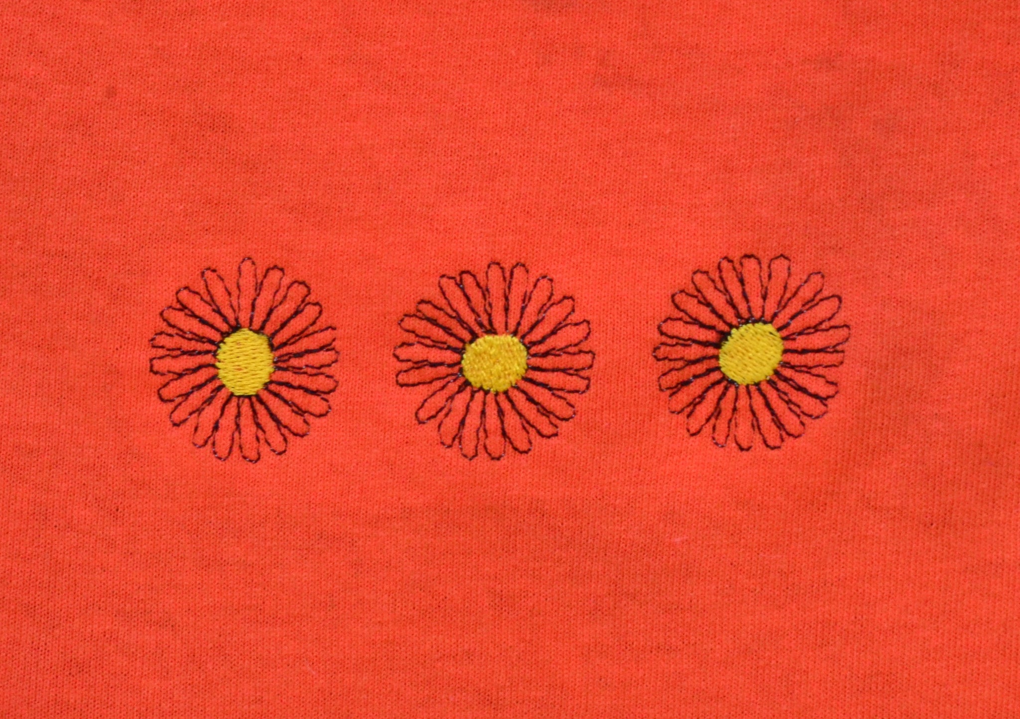 Daisies T-shirt - orange