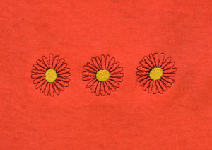 Daisies T-shirt - orange