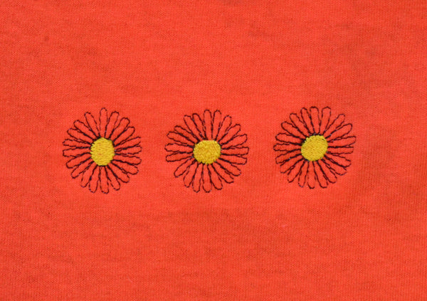 Daisies T-shirt - orange