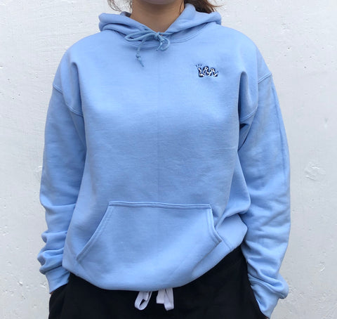 Moo Hoodie Sweatshirt - light blue