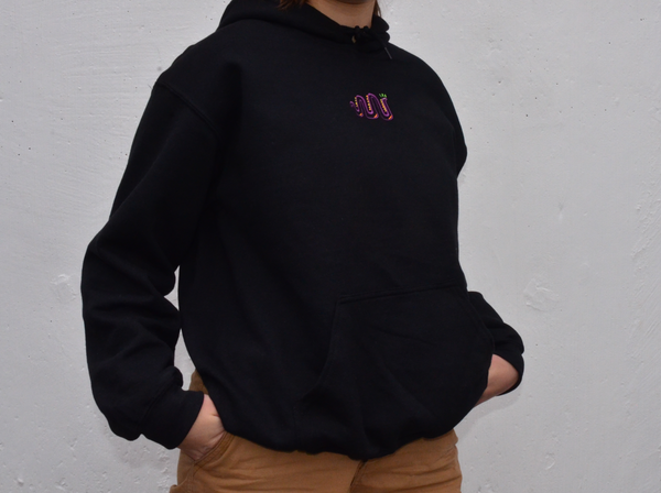 Neon Hoodie Sweatshirt - black